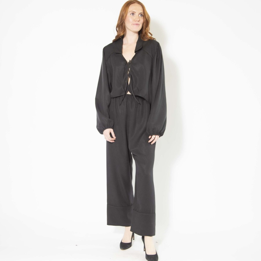 Apparel Hackwith Design House | Cuff Pant Black Lyocell