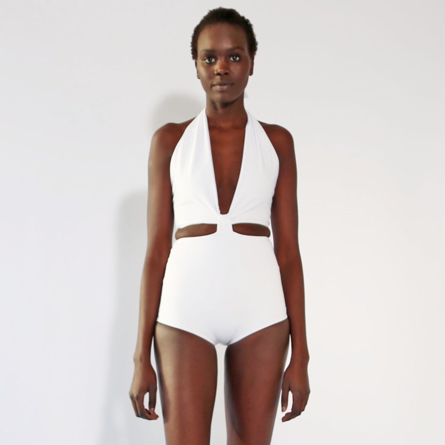 Swim Hackwith Design House | Cutout One Piece White