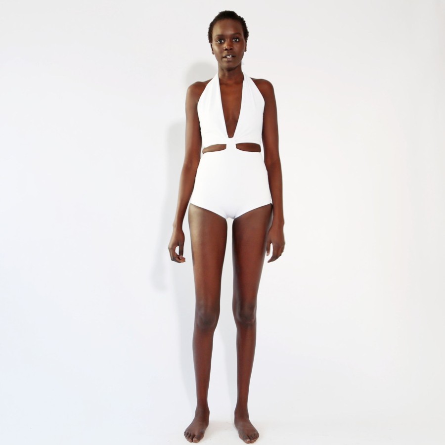 Swim Hackwith Design House | Cutout One Piece White