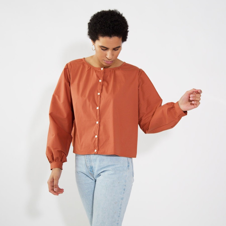 Apparel Hackwith Design House | Zinnia Top Terracotta