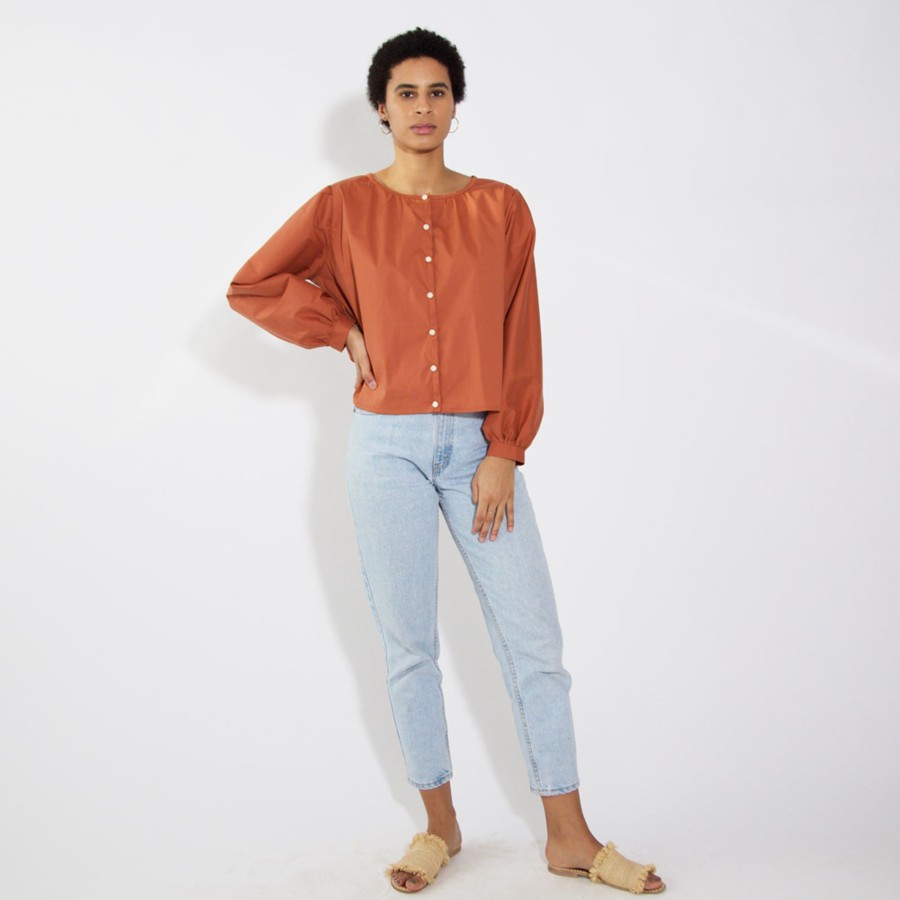 Apparel Hackwith Design House | Zinnia Top Terracotta