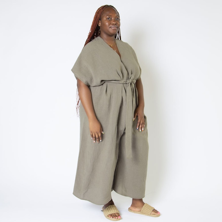 Apparel Hackwith Design House | Oversized Jumper Moss Linen