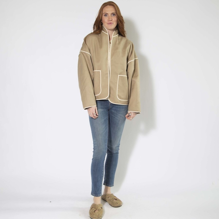 Apparel Hackwith Design House | Round Collar Jacket Nomad Hemp