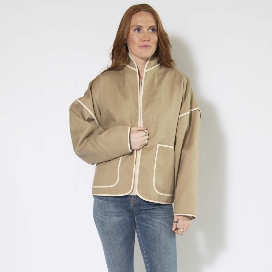 Apparel Hackwith Design House | Round Collar Jacket Nomad Hemp